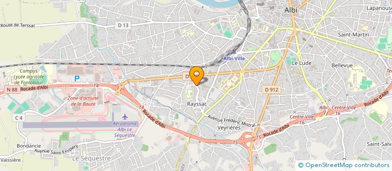 localisation de l'entreprise MALET-ANDREU à ALBI