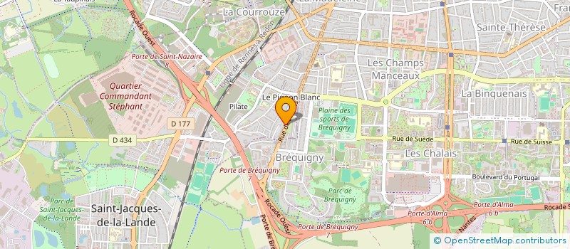 localisation de l'entreprise MALET - CHAPLAIS  SAINT-JACQUES-DE-LA-LANDE