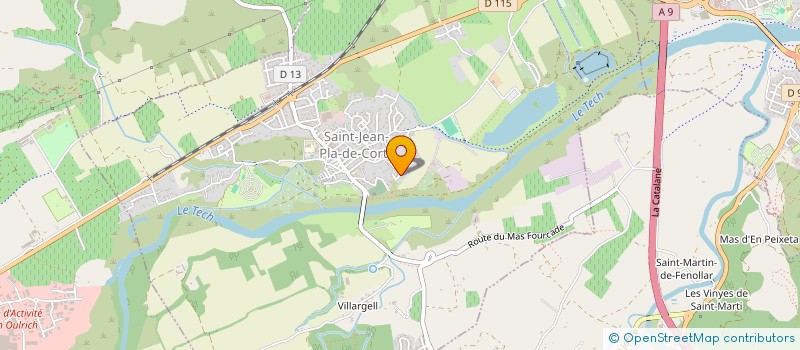 localisation de l'entreprise MALET IMMO  SAINT-JEAN-PLA-DE-CORTS