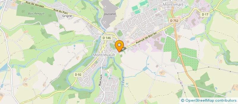 localisation de l'entreprise MALETI à MONTREVAULT-SUR-EVRE
