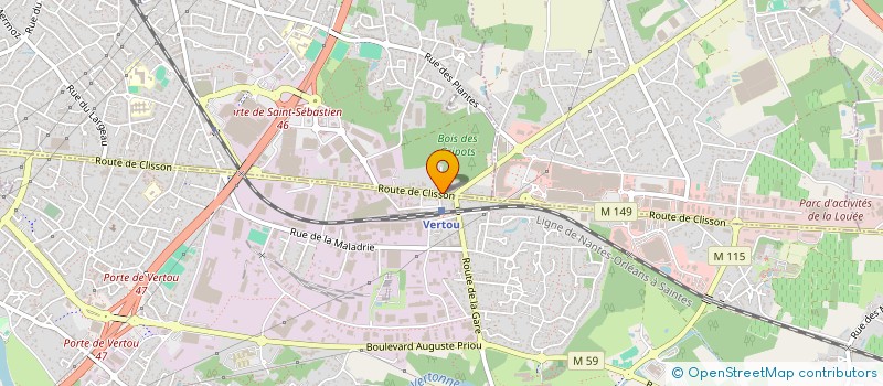 localisation de l'entreprise MALEVA à SAINT-SEBASTIEN-SUR-LOIRE
