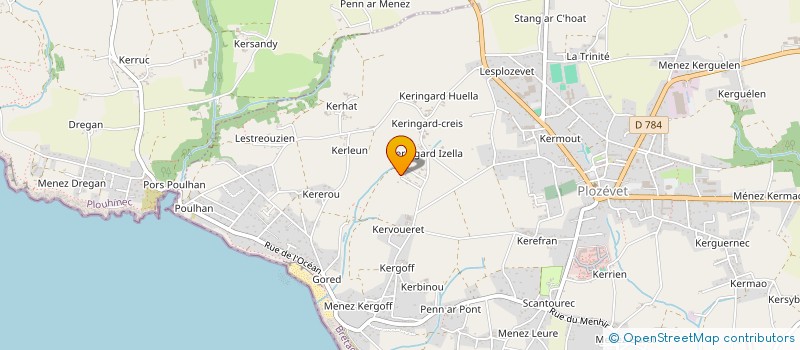 localisation de l'entreprise MALEWY  PLOZEVET