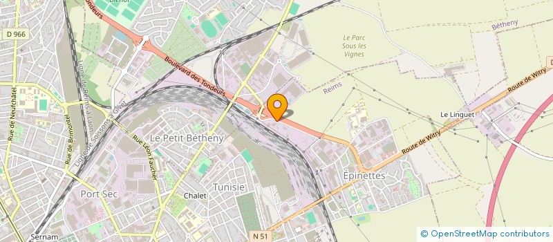 localisation de l'entreprise MALEX  REIMS