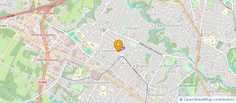 localisation de l'entreprise MALEYO à ORVAULT