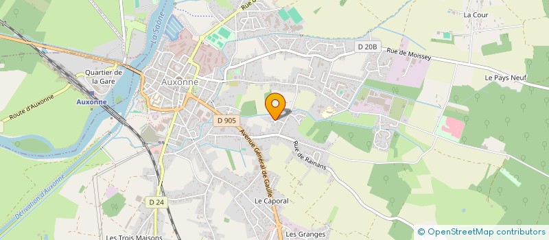 localisation de l'entreprise MALGA  AUXONNE