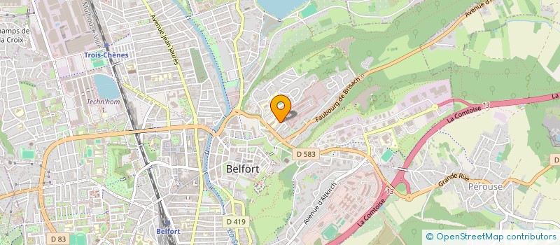 localisation de l'entreprise MALGRE TOUT à BELFORT