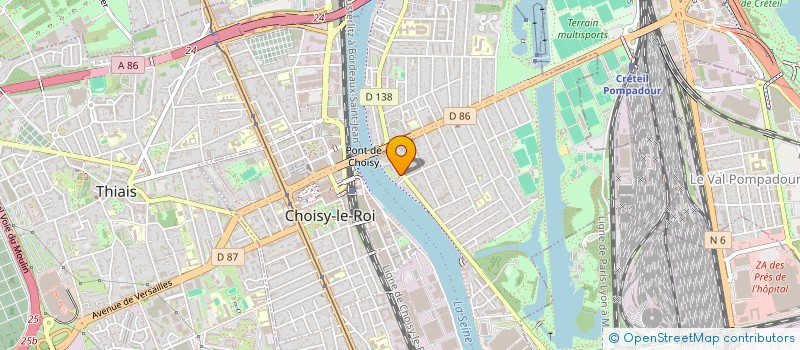 localisation de l'entreprise MALHEY ELEC à CHOISY LE ROI