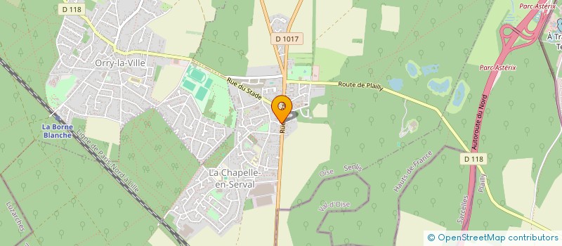 localisation de l'entreprise MALHI ENTREPRISE  LA CHAPELLE-EN-SERVAL