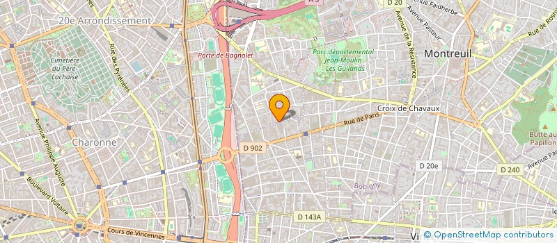 localisation de l'entreprise MALI à BAGNOLET