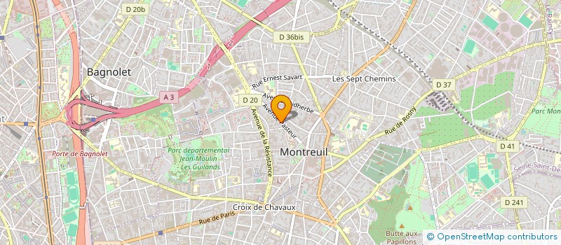 localisation de l'entreprise MALI CONNECTION à MONTREUIL