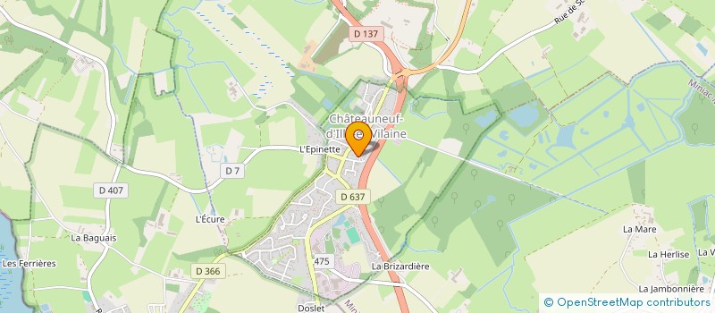 localisation de l'entreprise MALIA 2  CHATEAUNEUF-D'ILLE-ET-VILAINE