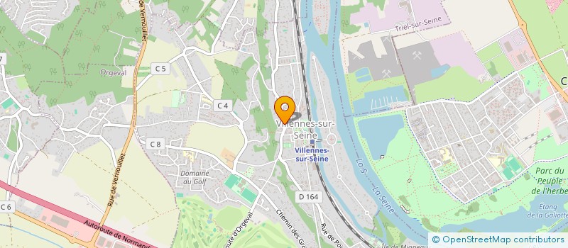 localisation de l'entreprise MALIBU 95 à VILLENNES-SUR-SEINE