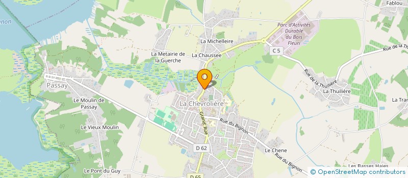 localisation de l'entreprise MALICIA CREATIC' à LA CHEVROLIERE