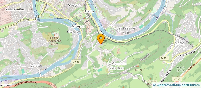 localisation de l'entreprise MALICLO à BESANCON