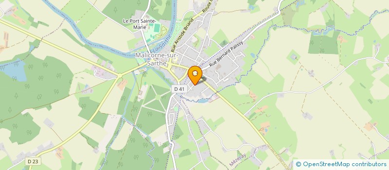 localisation de l'entreprise MALICORNE JEUX ET FIGURINES  MALICORNE-SUR-SARTHE