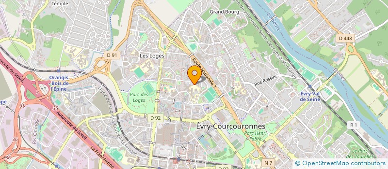 localisation de l'entreprise MALID IMMOBILIER  EVRY-COURCOURONNES
