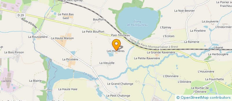 localisation de l'entreprise MALIE à ERBREE