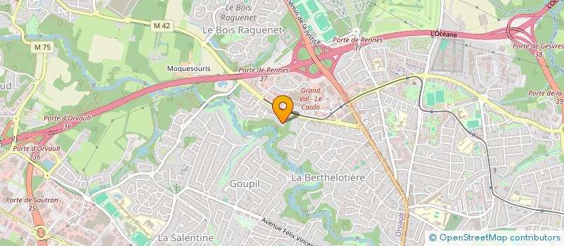 localisation de l'entreprise MALIE à ORVAULT