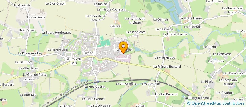 localisation de l'entreprise MALIE  BRETEIL