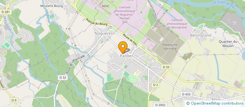 localisation de l'entreprise MALIERRE  PARDIES