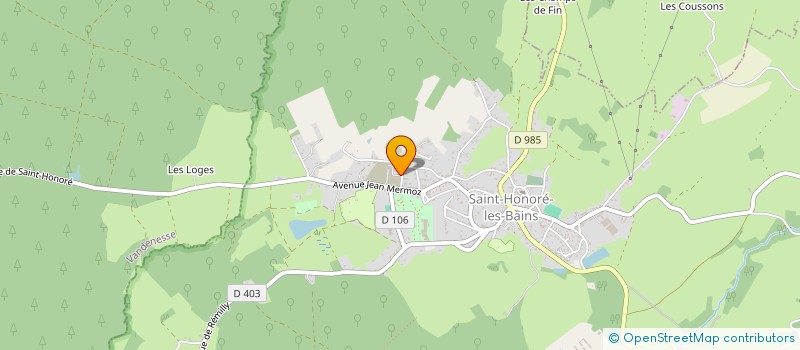 localisation de l'entreprise MALIGNIERE  SAINT-HONORE-LES-BAINS