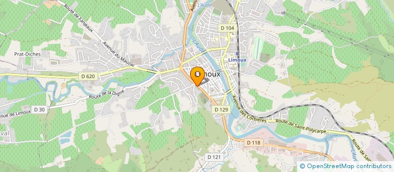 localisation de l'entreprise MALIGORNE-BLANQUER à LIMOUX