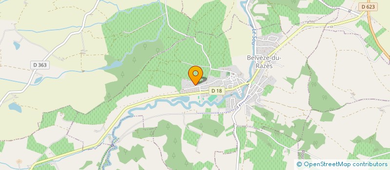 localisation de l'entreprise MALIGORNE TP  BELVEZE-DU-RAZES