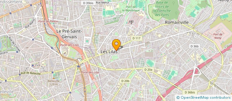 localisation de l'entreprise MALIK 66 à LES LILAS
