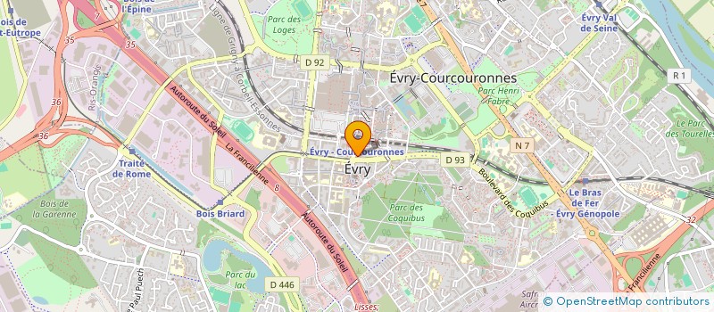 localisation de l'entreprise MALIK à EVRY-COURCOURONNES