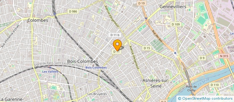 localisation de l'entreprise MALIKA à BOIS-COLOMBES
