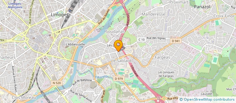 localisation de l'entreprise MALIKA IMMOBILIER à LIMOGES