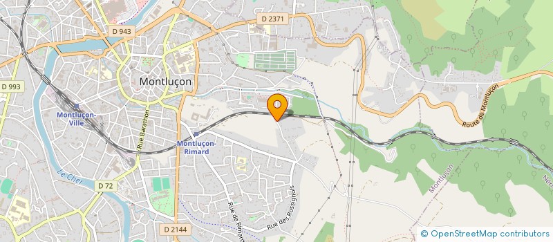 localisation de l'entreprise MALIKA LGT  MONTLUCON