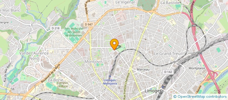 localisation de l'entreprise MALILIO à LIMOGES