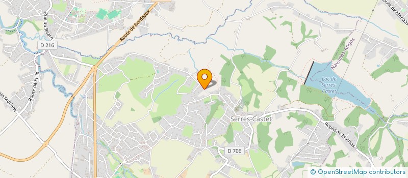 localisation de l'entreprise MALIN à SERRES-CASTET