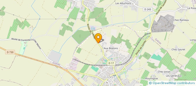 localisation de l'entreprise MALINAO  GREZAC