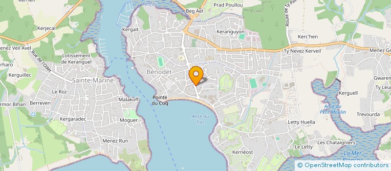 localisation de l'entreprise MALINGE SEBASTIEN MALINGE JEAN-YVES  BENODET