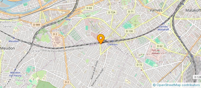 localisation de l'entreprise MALINGERE HOLDING à CLAMART