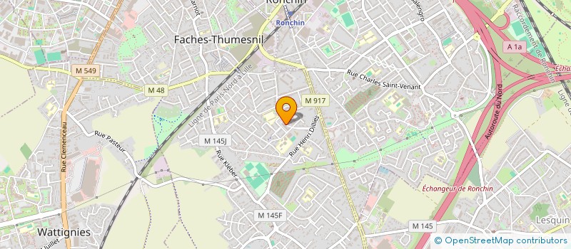 localisation de l'entreprise MALINKA  FACHES-THUMESNIL