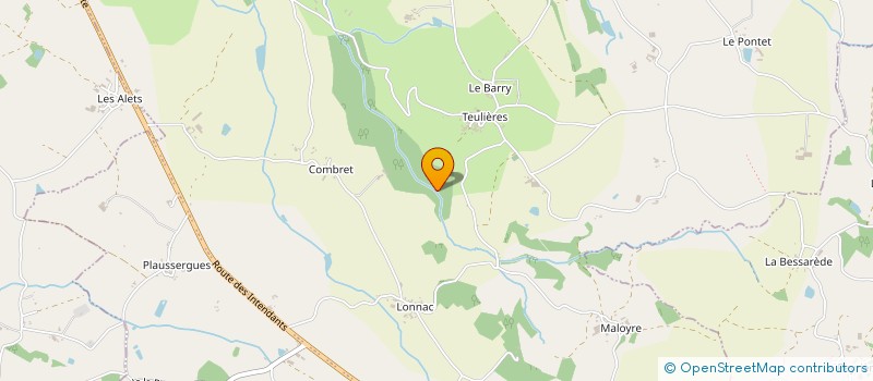 localisation de l'entreprise MALIRAT FRANK  LE BAS SEGALA