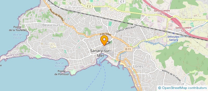 localisation de l'entreprise MALIRU à SANARY-SUR-MER