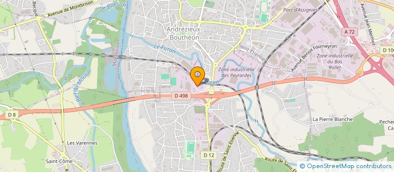 localisation de l'entreprise MALIS  SAINT-JUST-SAINT-RAMBERT