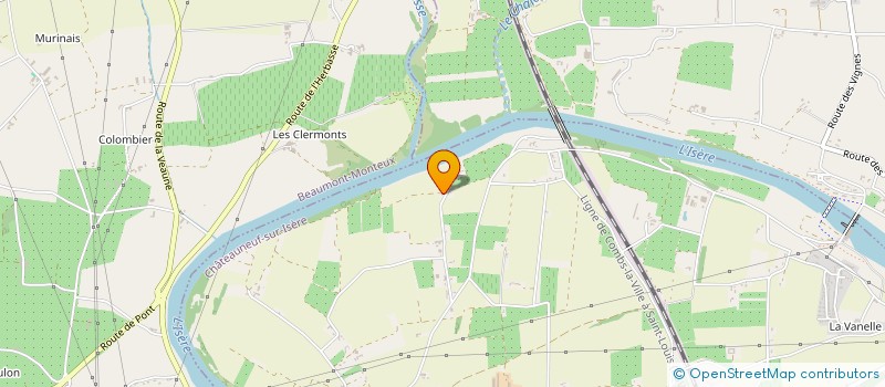 localisation de l'entreprise MALISA IMMOBILIER  CHATEAUNEUF-SUR-ISERE