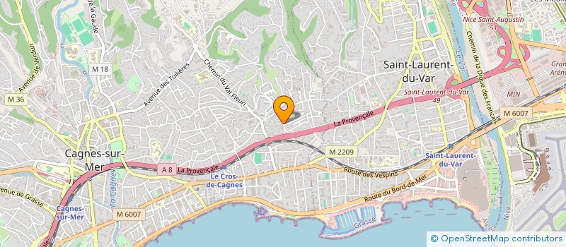 localisation de l'entreprise MALISAN à CAGNES-SUR-MER