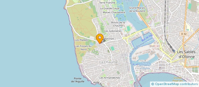 localisation de l'entreprise MALIVA à LES SABLES D'OLONNE