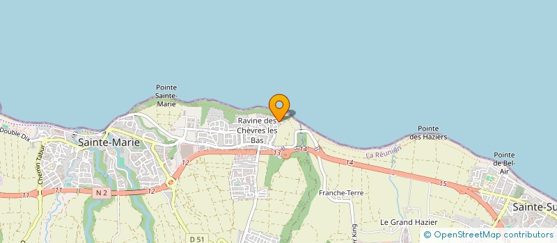 localisation de l'entreprise MALIVALOU à SAINTE-MARIE