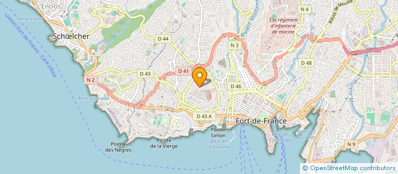localisation de l'entreprise MALIVIA à FORT-DE-FRANCE