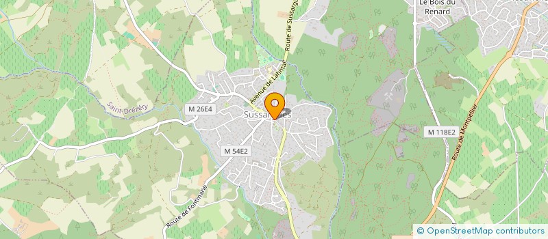 localisation de l'entreprise MALIVIER  SUSSARGUES