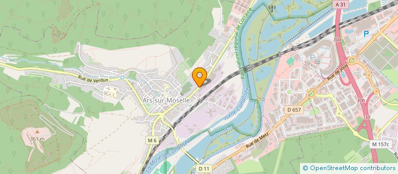 localisation de l'entreprise MALIZA  ARS-SUR-MOSELLE