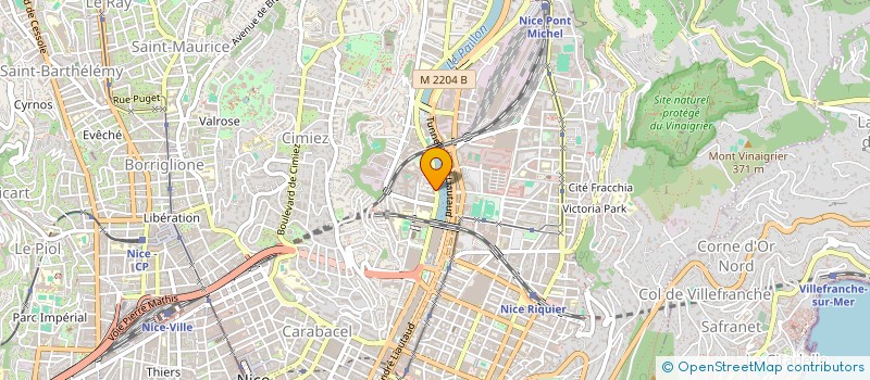 localisation de l'entreprise MALLAT F ET B à NICE