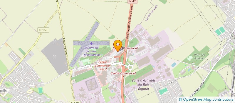 localisation de l'entreprise MALLAURY SERVICES à VENDIN-LE-VIEIL